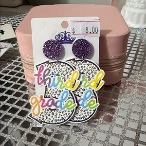 Colorful Third Grade Earrings